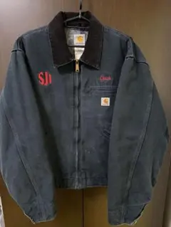 Carhartt デトロイトジャケット ブラック J01 BLK 希少　ロゴ