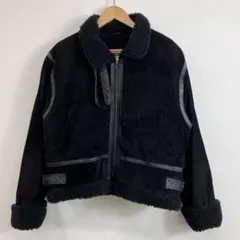 80s B-3 レザージャケット ピッグスキン ブラック 短丈 VINTAGE