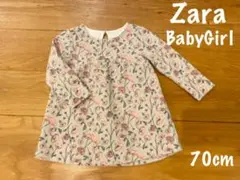ZaraBaby ザラ　花柄ワンピース チュニック　6〜9m 70cm 74cm