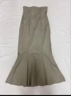 【ココディールCOCO DEAL】ヘリンボーンカットマーメイドスカート　グレー