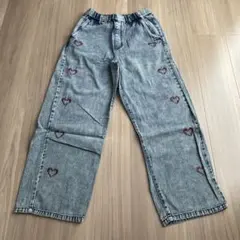 Avail ハート刺繍デニムパンツ