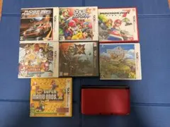 ニンテンドー3DS LL レッド ゲームソフト付き