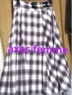axes femmeアクシーズファム　スカート　チェック柄　美品　セール