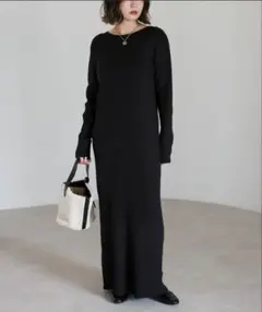 ラスト①✳️Bonjour Sagan 前後2WAYリブニットワンピース