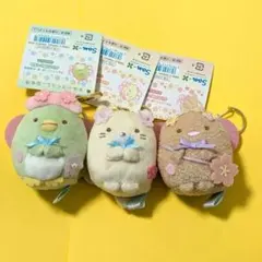 【3個セット】すみっコぐらし　ぶらさげぬいぐるみ ぺんぎん　ねこ　とんかつ