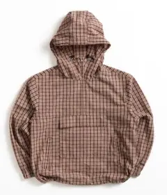 WISH FOR EVER チェック柄フード付きパーカー Mサイズ