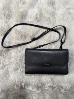 DIESEL 黒 レザー ショルダーバッグのサムネイル