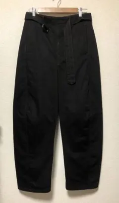 LEMAIRE TWISTED BELTED PANTS BLACK S
