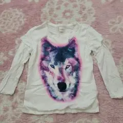 DIESEL キッズ 長袖Tシャツ オオカミプリント 4歳頃100~110