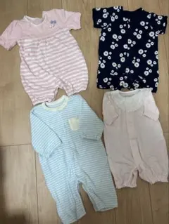 ベビー　カバーオール　4枚セット　50-70センチ