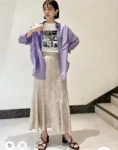 N.Natural Beauty Basic ドットフレアスカート