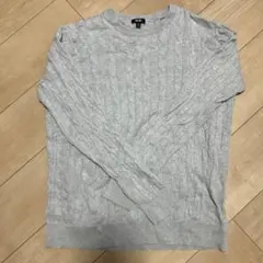 UNIQLO グレー ケーブルニット XL