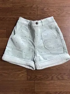 コーデュロイ ハート柄ショートパンツ【150size】