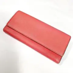 Paul Smith ポールスミス　長財布　ピンク〜朱色　うさぎ柄