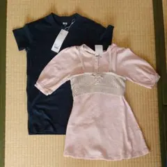 2着セット　半袖　5分袖　ワンピース