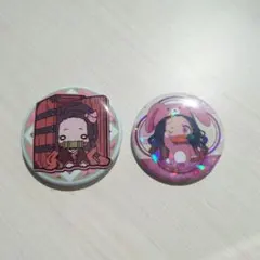 鬼滅の刃 竈門禰豆子 ホログラム缶バッジセット