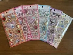 サンリオ キラキラジュエルシール サンスター文具 正規品 キティ マイメロ ６種