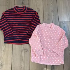 UNIQLO ベビー フリース トップス 90cm 2枚セット