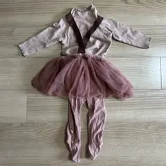韓国子供服　トップス&チュールレギンスセット　73
