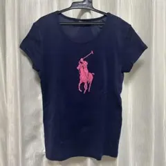 POLO RALPH LAUREN 半袖Tシャツ ネイビー ピンク 160cmのサムネイル