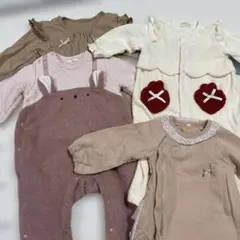 女の子向けロンパース４セット　80cm