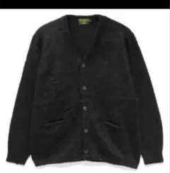 モヘア タッチ カーディガン 黒　XL