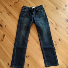 Chouchou denim ダークブルー ストレートパンツ サイズ27