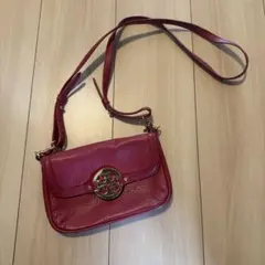 トリーバーチ赤いレザーショルダーバッグのサムネイル
