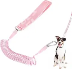 犬の首負担軽減✨最長2m ペット用品 リード 散歩 犬 猫 ピンク 小型犬用