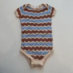&pal ニットロンパース XS 70 80 アンドパル ロンパース ベビー服のサムネイル
