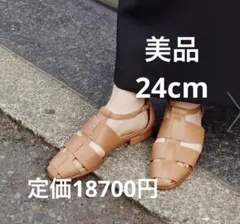 美品　ピシェアバハウス　 グルカサンダル　ブラウン　キャメル　ストラップのサムネイル