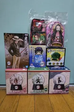 鬼滅の刃 キラキラドーム他プライズ品9点セット