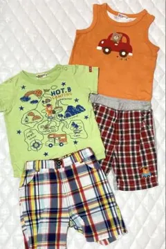 ミキハウス　ホットビスケッツ　Tシャツ　パンツ　タンクトップ　90　セット⑦