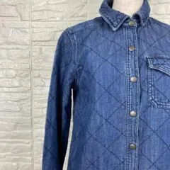 【希少PXS】エディーバウアー ダイヤモンドキルト デニムシャツジャケット