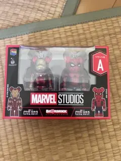 MARVEL Happyくじ ベアブリック アイアンマン＆スパイダーマン A賞