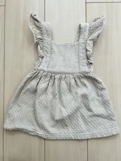 MAKE YOUR DAY ベージュフリル付きベビーワンピース 80cm