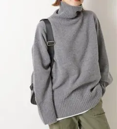 Spick & Span ウールカシミヤ タートルネックプルオーバー