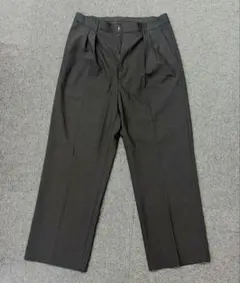 BEAMS 2タックワイドスラックス ブラック Mのサムネイル