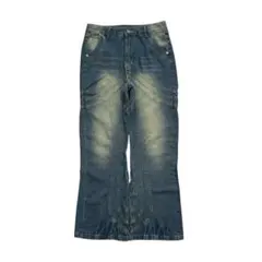 00s archive curve design flare denim y2k