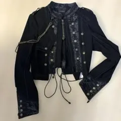 ozz on 軍服風ショートジャケット ブラックのサムネイル