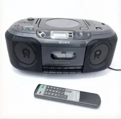 SONY ラジカセ CFD-25 リモコン付 コンセント 고장·부품용 쇼와 레트로