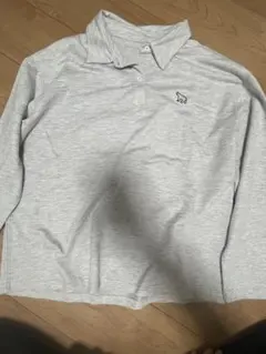 Dazy グレー 長袖ポロシャツ Lサイズ