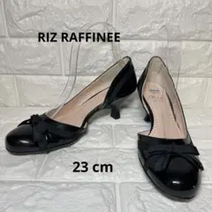 Riz raffinee リズラフィーネ エナメル リボンパンプス 日本製
