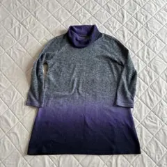 グレーから紫のグラデーションチュニック