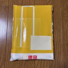 【新品】UNIQLO メッシュトートバッグ・保冷ポーチ　イエローのサムネイル