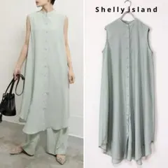 Shelly island ノースリーブ ロングワンピース ロングシャツのサムネイル