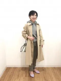 ユニクロ　トレンチコート　XSサイズ　ベージュ