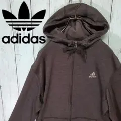 adidas パーカー King Gnu ブラックグレー フルジョ 古着男子