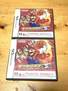 マリオバスケ 3on3 ニンテンドーDS ゲームソフト 2個セット マリオ