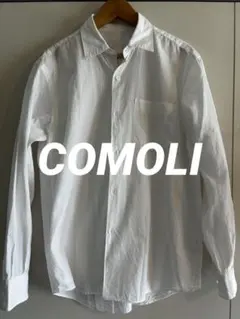 【美品】COMOLI シャツ ホワイト サイズ0のサムネイル